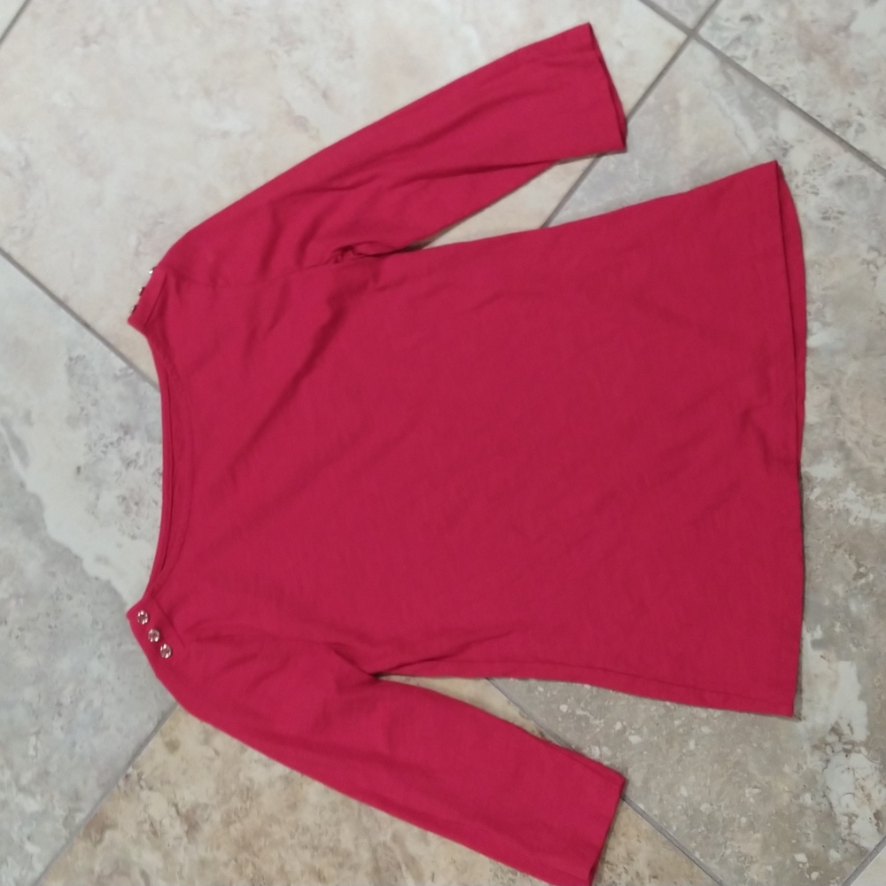 a new day, XS, red long sleeve